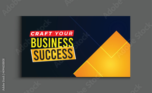 Online Business Success Secrets eye-catching thumbnail design template with strong understanding and creative style