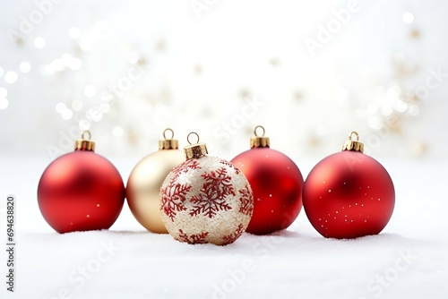red and gold Christmas decorations