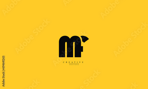 Alphabet letters Initials Monogram logo MF FM M F photo