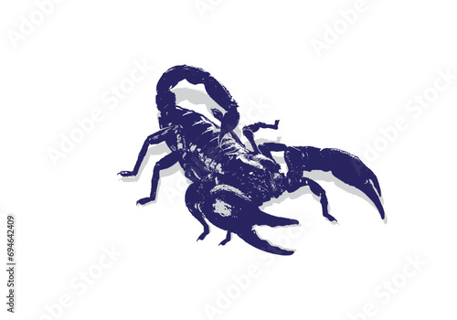 Scorpion vector image  illustration of scorpion  suitable for icons  logos  t-shirts 