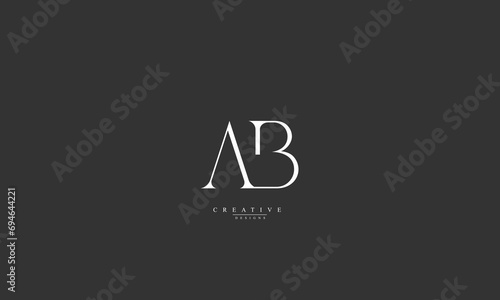 Alphabet letters Initials Monogram logo AB BA A B