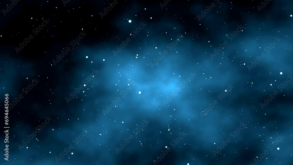 Moving through the blue space starfield Moving through the blue space starfield