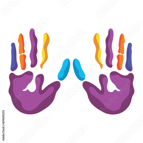 autism campaign painting hands