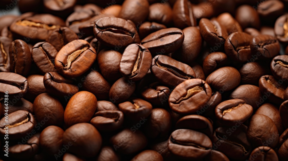 Many coffee beans. Generative AI. Many coffee beans. Generative AI.