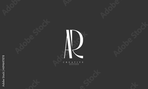 Alphabet letters Initials Monogram logo AR RA A R