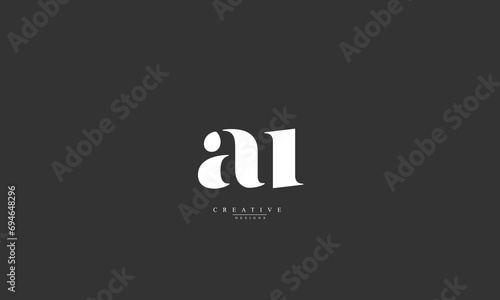 Alphabet letters Initials Monogram logo AU UA A U