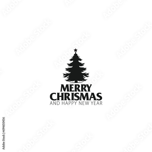 Christmas pine tree icon vector image 