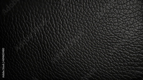 Close up of Black Leather Texture Background