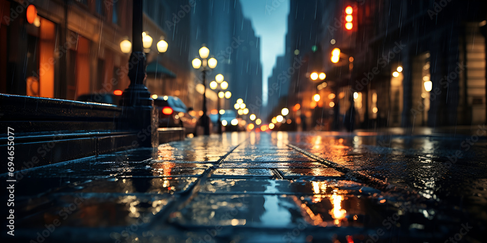 Windows of the Soul: Capturing the Essence of Urban Life Through Rain-Streaked Panes and Dusky Street Views