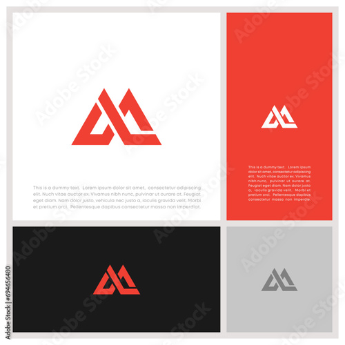 Free Download Initials M logo design. Initial Letter Logo. Innovative high tech logo template. - GFXLoad