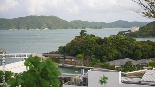 Mikimoto Pearl Island, Focus Rack Reveal of Toba Bay on Windy Day photo