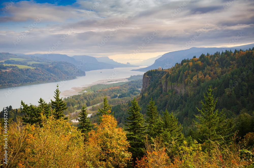 Crown Point at the Vista House State Scenic Corridor, Columbia River Gorge