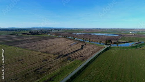 San Joaquin Delta and Farm Land photo