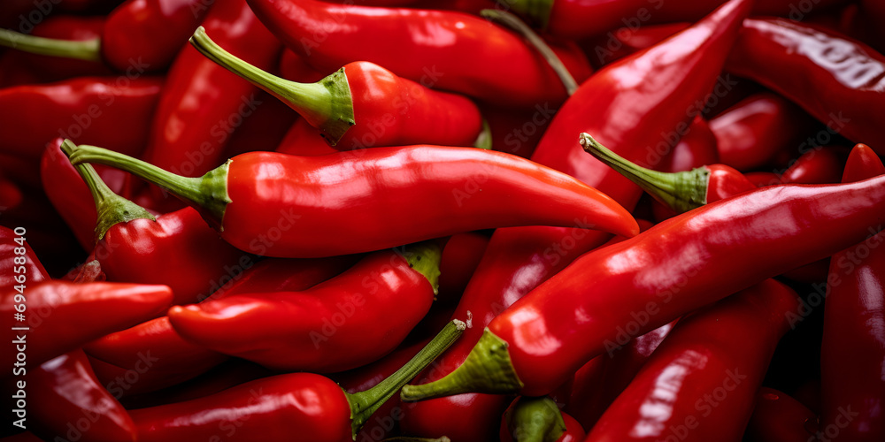 Harmony in Heat: A Still Life Celebration of Chili Pepper and Basil Brilliance