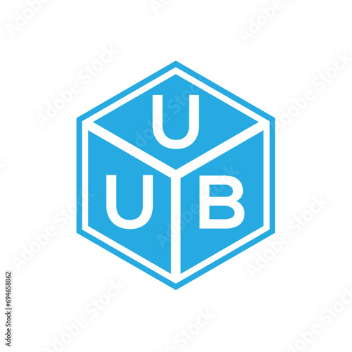 UUB letter logo design on white background. UUB creative initials letter logo concept. UUB letter design.
