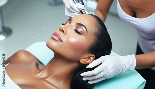 Woman Undergoing Salon Treatment