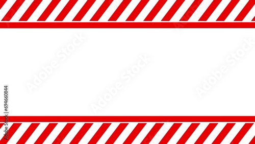 Animation of barricade tape or warning tapes. The concept of an emergency or hazardous area. police tape animation symbol, police warning fast motion for dangerous areas animation photo