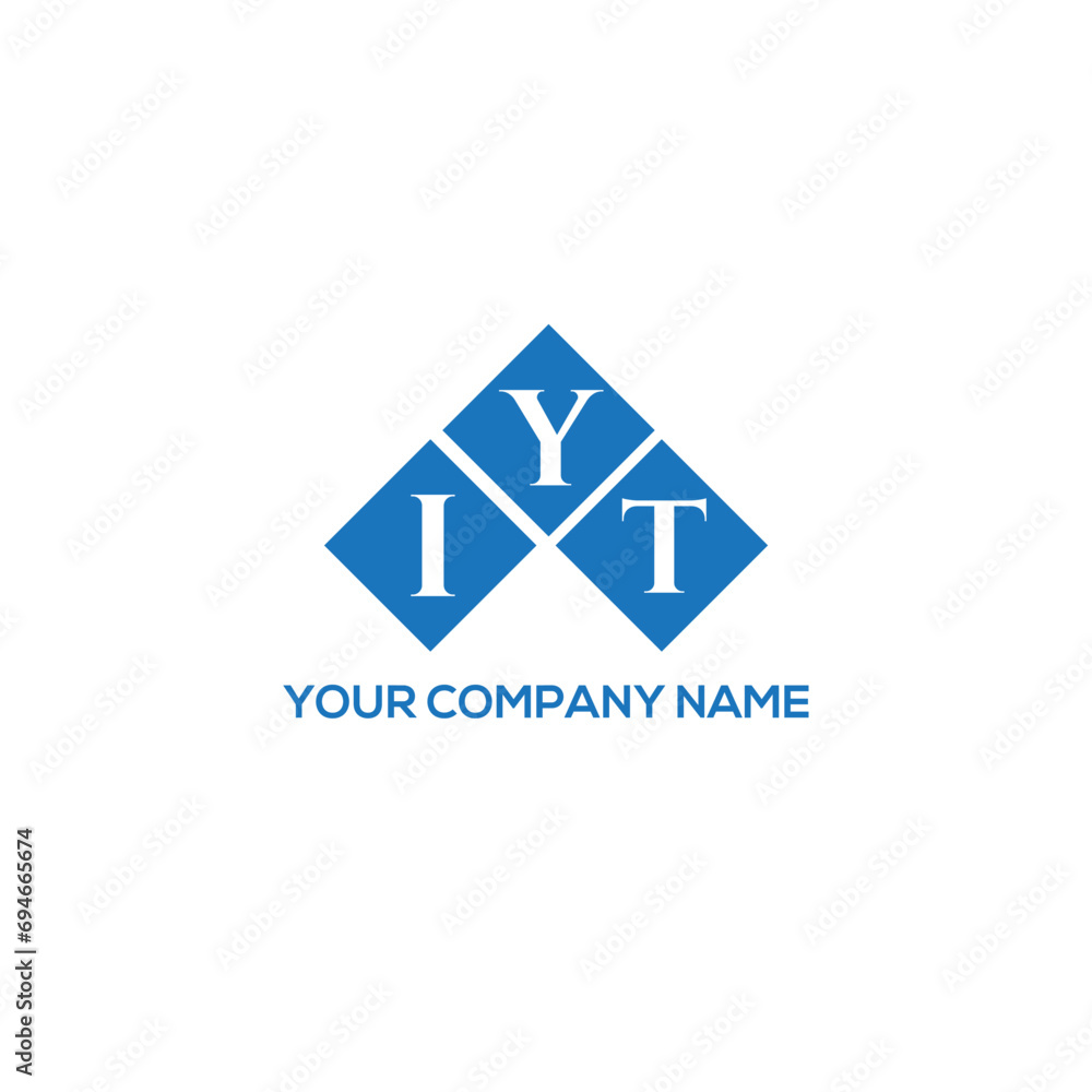 YIT letter logo design on white background. YIT creative initials letter logo concept. YIT letter design.
