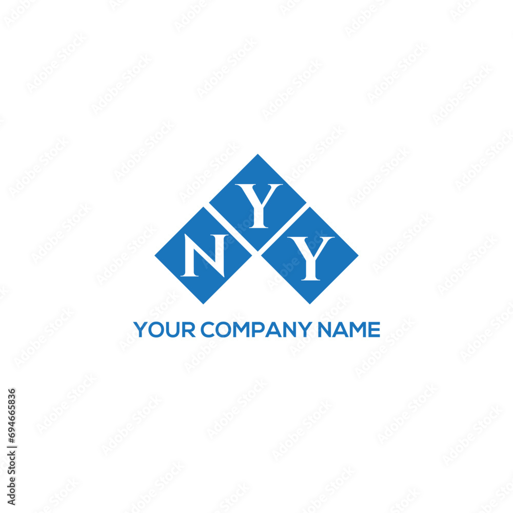 Naklejka premium YNY letter logo design on white background. YNY creative initials letter logo concept. YNY letter design. 