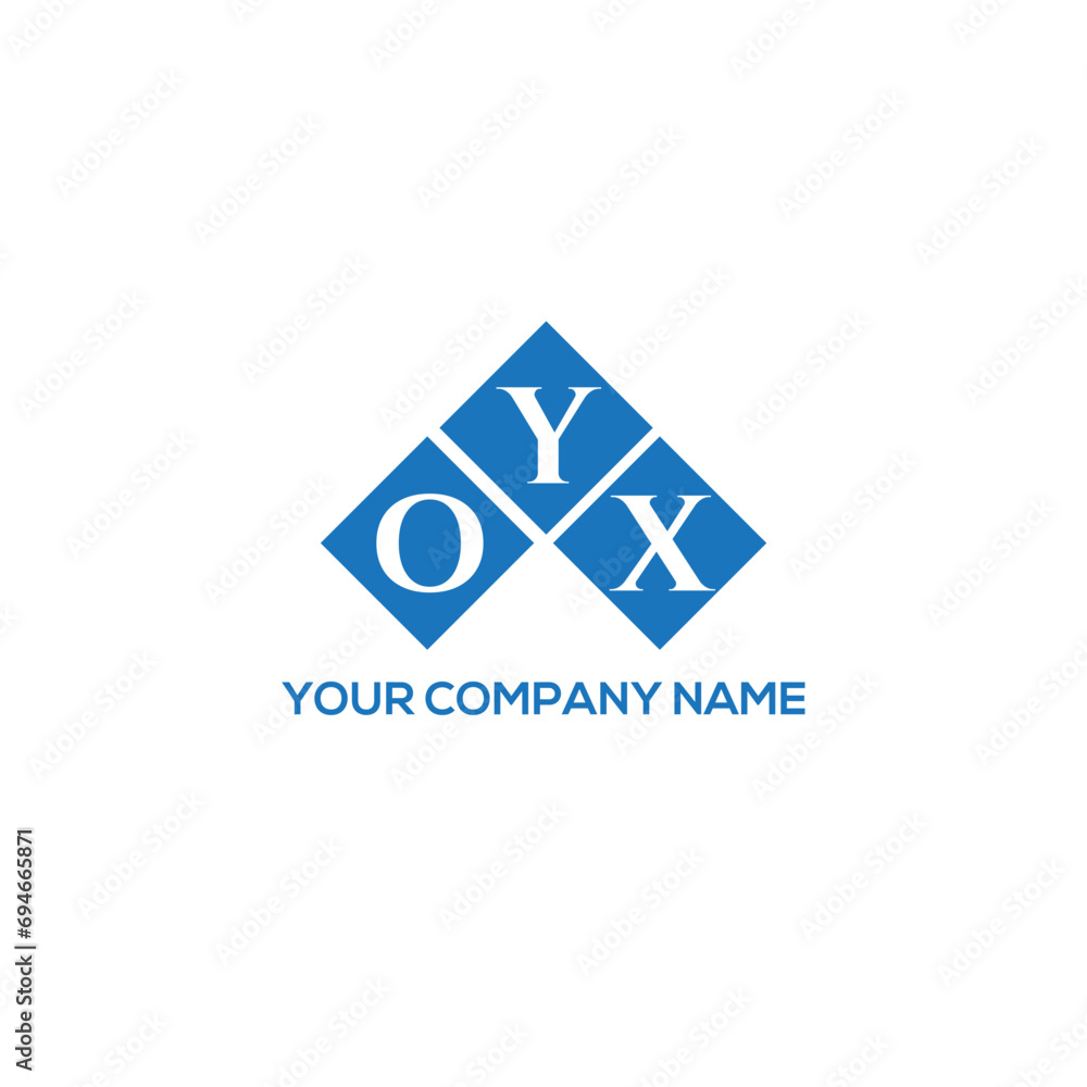 Fototapeta premium YOX letter logo design on white background. YOX creative initials letter logo concept. YOX letter design. 