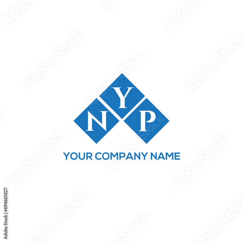 YNP letter logo design on white background. YNP creative initials letter logo concept. YNP letter design.
 photo