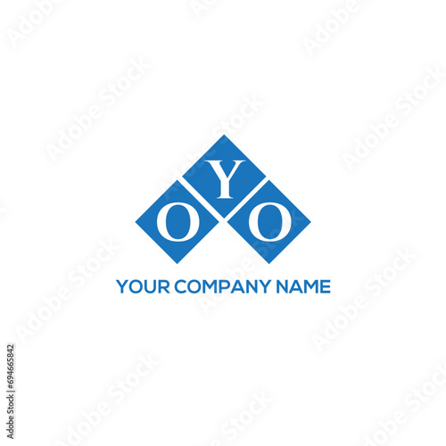 YOO letter logo design on white background. YOO creative initials letter logo concept. YOO letter design.
 photo