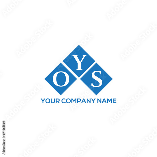 YOS letter logo design on white background. YOS creative initials letter logo concept. YOS letter design.
 photo