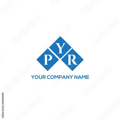 YPR letter logo design on white background. YPR creative initials letter logo concept. YPR letter design. 
