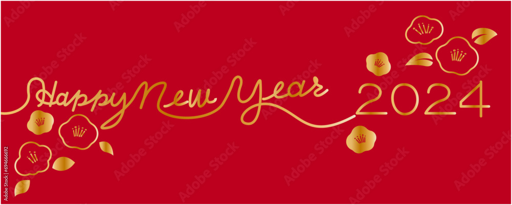 Luna new year illustration. Chinese new year 2024 background. Vector illustration.