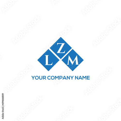 ZLM letter logo design on white background. ZLM creative initials letter logo concept. ZLM letter design.
 photo