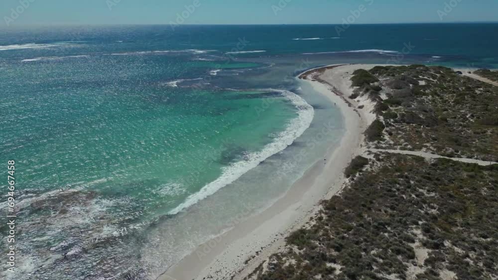 Idyllic turquoise coastline with clear water and white sandy beaches. Western Australia. Idyllic turquoise coastline with clear water and white sandy beaches. Western Australia.