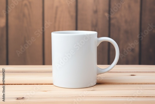 Ceramic Coffee Mug with Blank Space for Personalization.