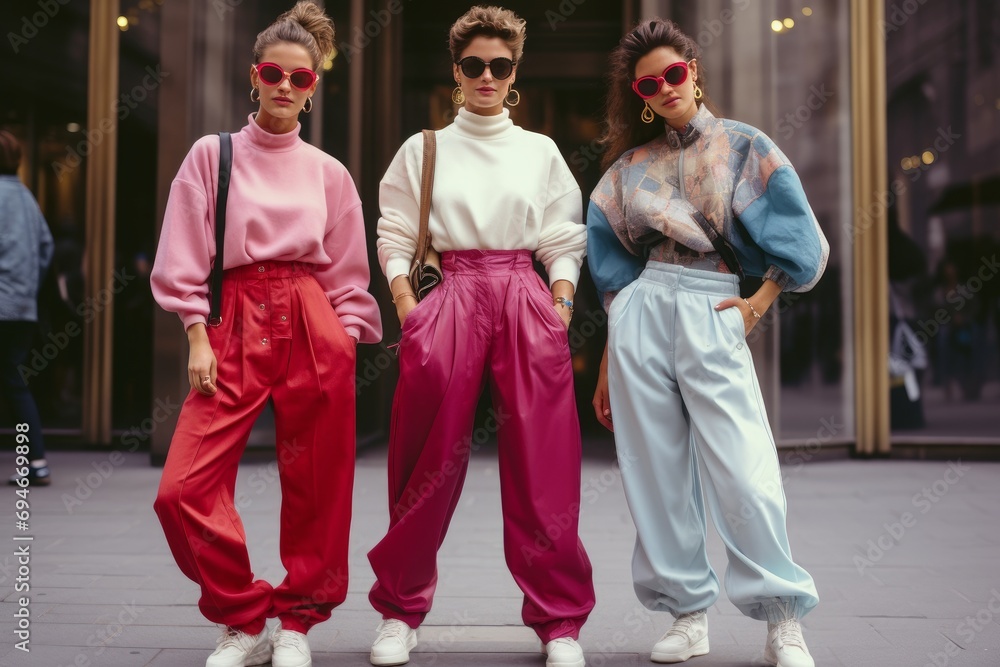 photo of 1990s oufit trend. Generative AI