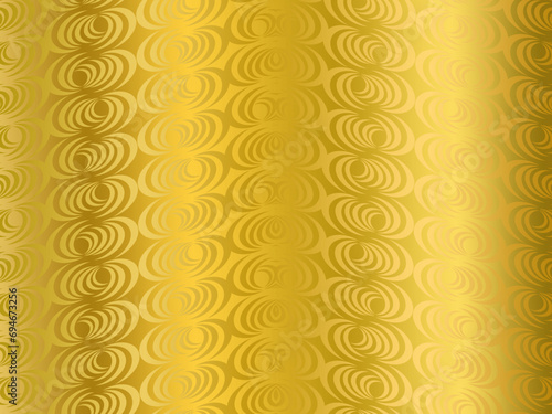 Latar belakang hiasan emas yang unik. Latar belakang dengan pola emas modern. photo