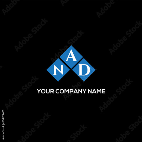 NAD letter logo design on white background. NAD creative initials letter logo concept. NAD letter design.
