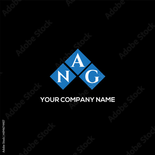 Foto NAG letter logo design on white background