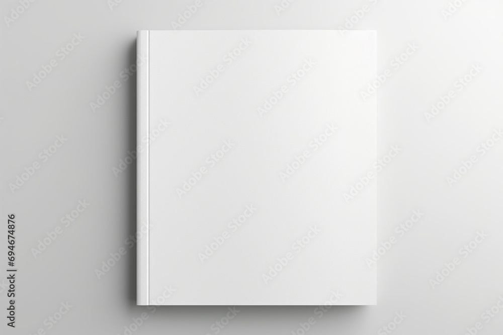 Blank page with a 3D mockup Blank page with a 3D mockup