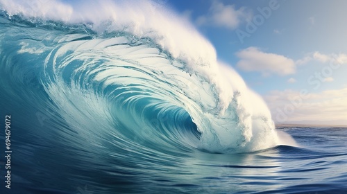 Ocean Wave. Nature, Sea, Beach, Extreme Weather Concept  © Humam
