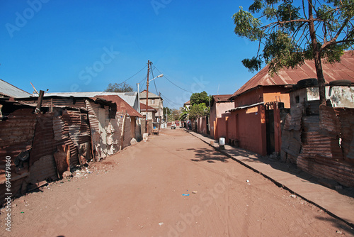 Vintage street in Banjul, Gambia, West Africa