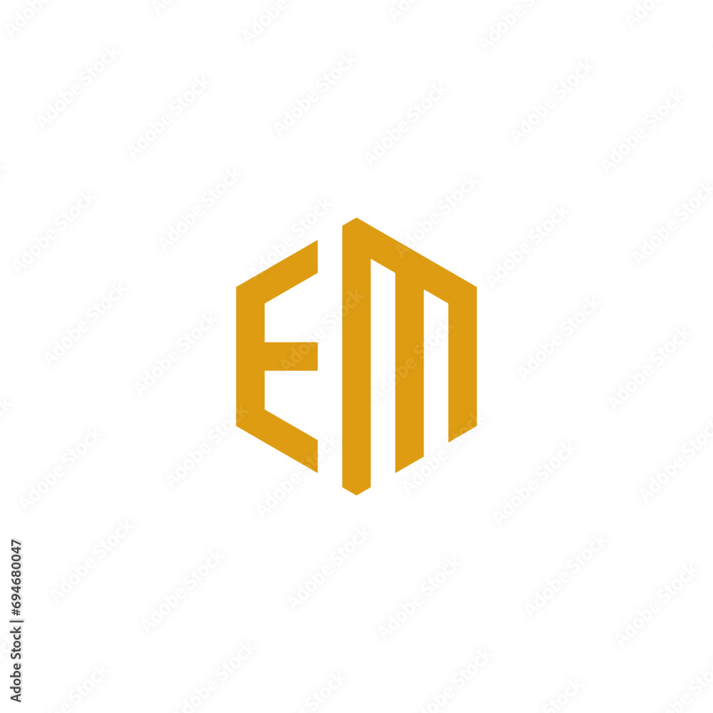EM Initial Logo Modern Design vector EM Initial Logo Modern Design vector