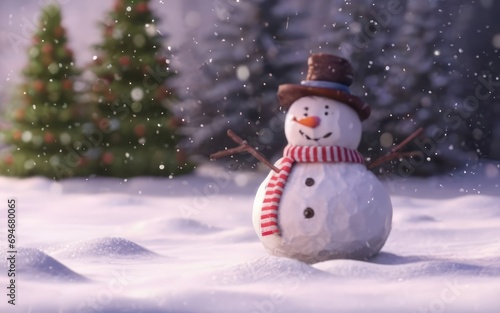 christmas snowman background