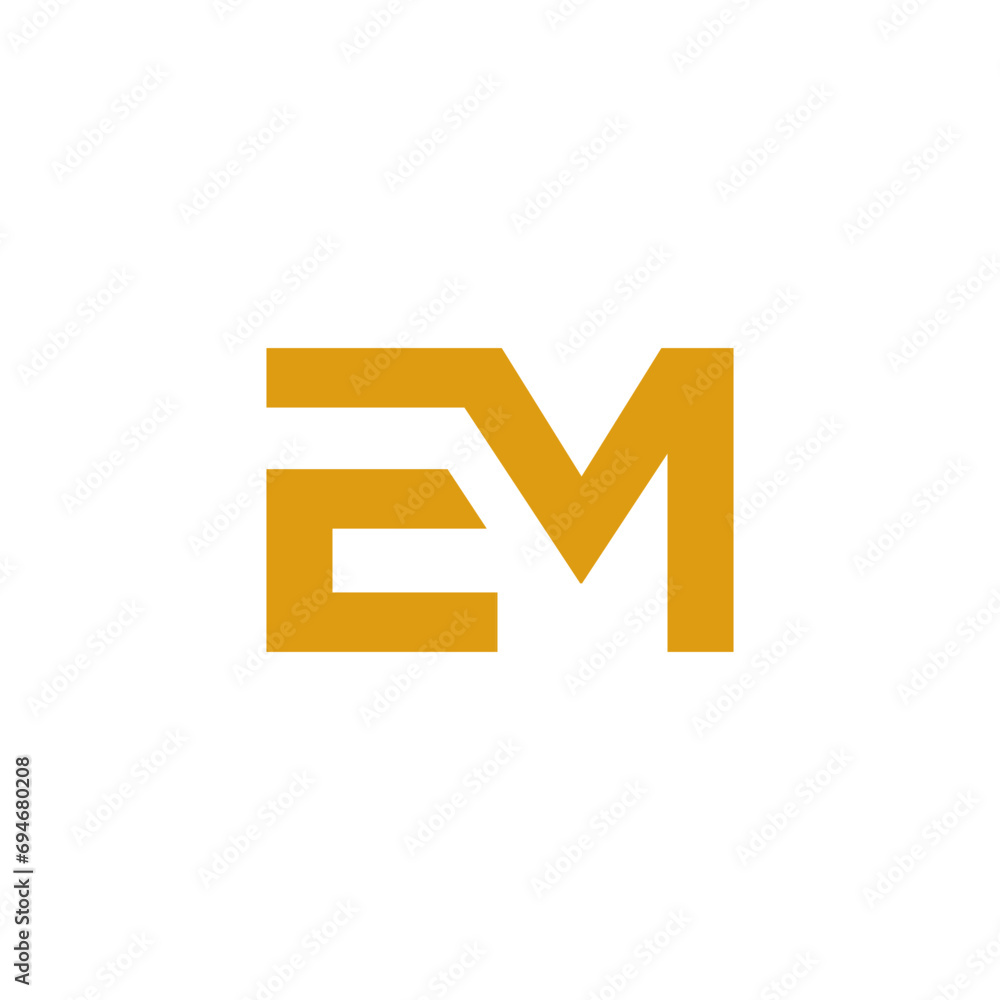 EM Initial Logo Modern Design vector EM Initial Logo Modern Design vector