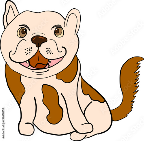 Illustration about animal faces isolated on white background.Set of fish and sea animals in cartoon style.Set of cartoon collection for elements on coloring book.set of wild animals.pet cartoon.
