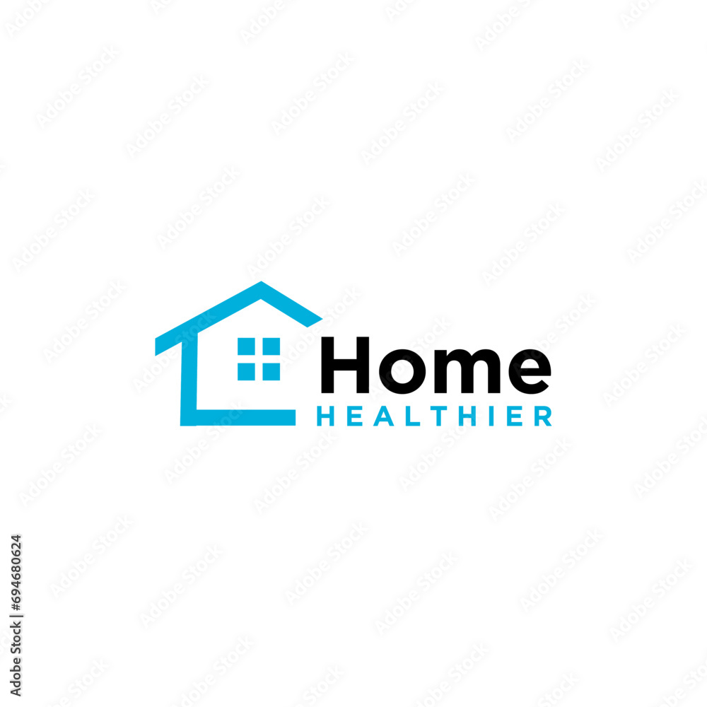 Home Healthier Logo Design Vector Modern Home Healthier Logo Design Vector Modern