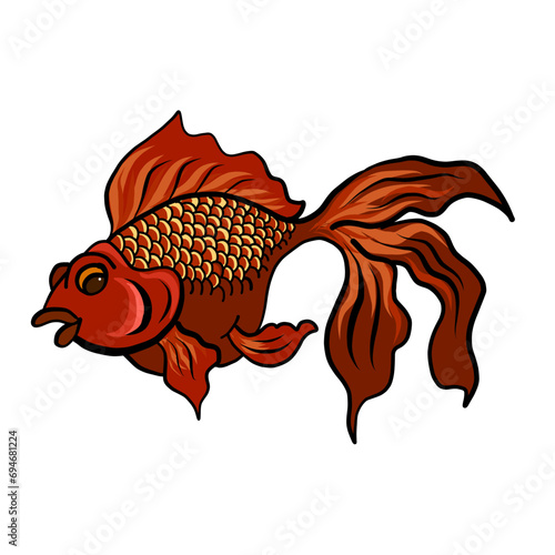 Illustration about animal faces isolated on white background.Set of fish and sea animals in cartoon style.Set of cartoon collection for elements on coloring book.set of wild animals.pet cartoon.