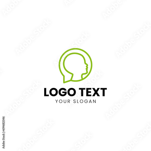 Speech Therapy Logo Design Vector 