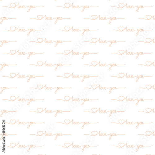 seamless pattern hand drown on a transparent background peach fuzz color doodle style vector illustration