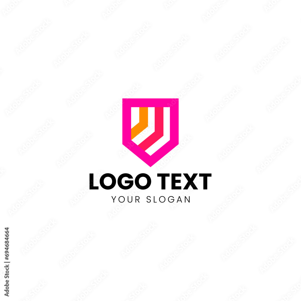 Rainbow Shield Logo Design Vector Rainbow Shield Logo Design Vector