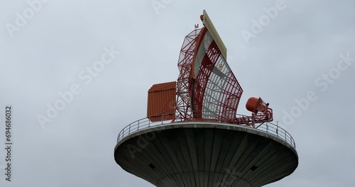 The Bertem radar station in Belgium is key for national defense and air traffic control, equipped with advanced technology for continuous operation. photo