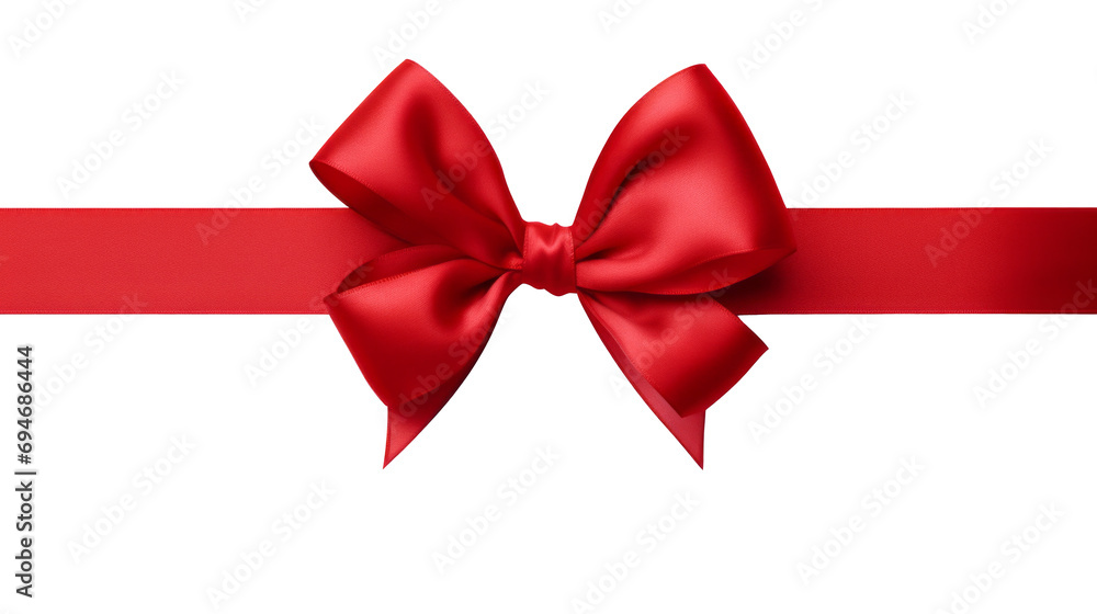 Red ribbon bow on a transparent background. For gift decoration, your wedding invitation card, greeting card, or gift boxes Red ribbon bow on a transparent background. For gift decoration, your wedding invitation card, greeting card, or gift boxes